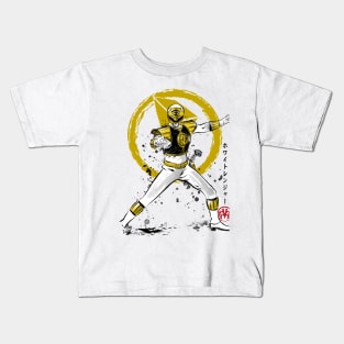 White Ranger sumi e Kids T-Shirt